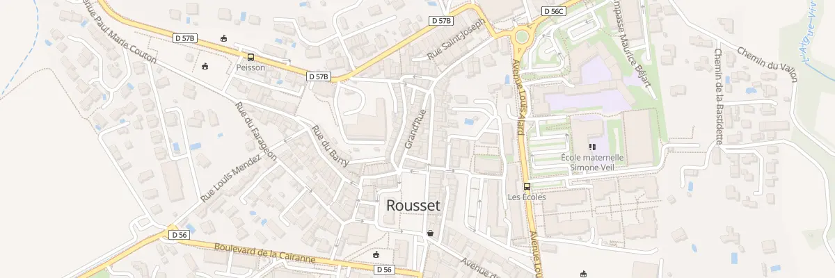 Plan du 12 Rue Grande à Rousset
