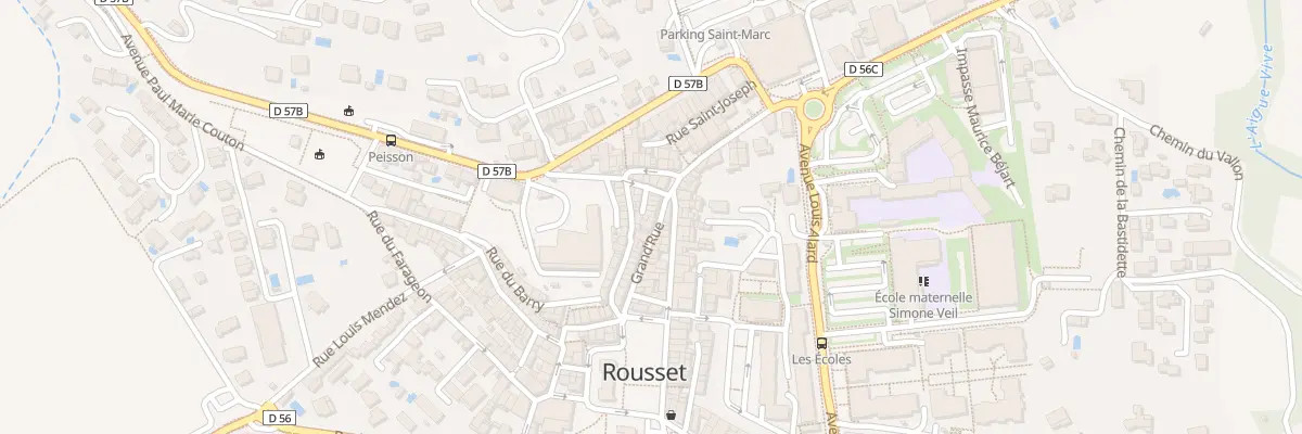Plan du 1B Mte du Château à Rousset