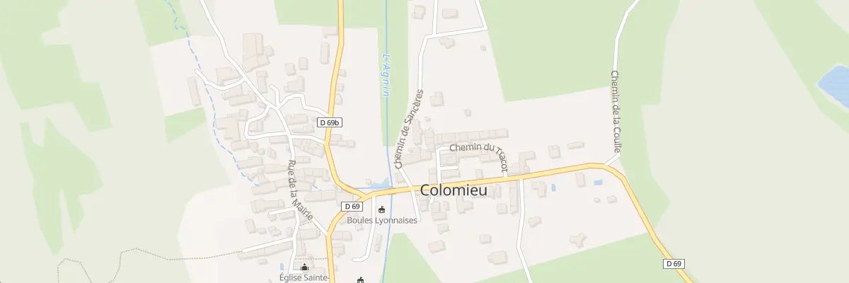 Plan du 256 Che de Sanceres à Colomieu