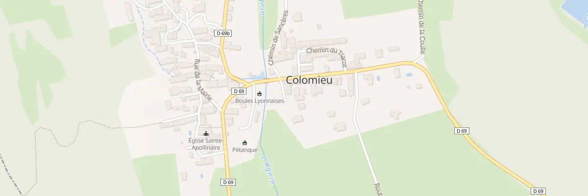 Plan du 217 Imp de l’Agnin à Colomieu
