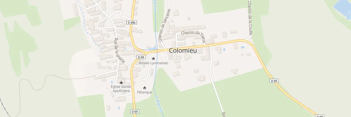 Plan du 207 Imp de l’Agnin à Colomieu