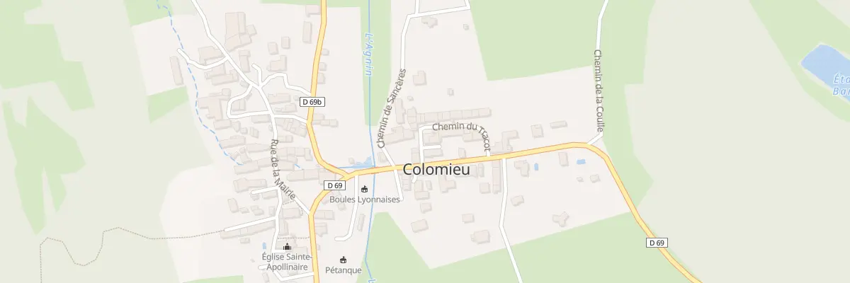 Plan du 211A Rte du Moulin à Colomieu