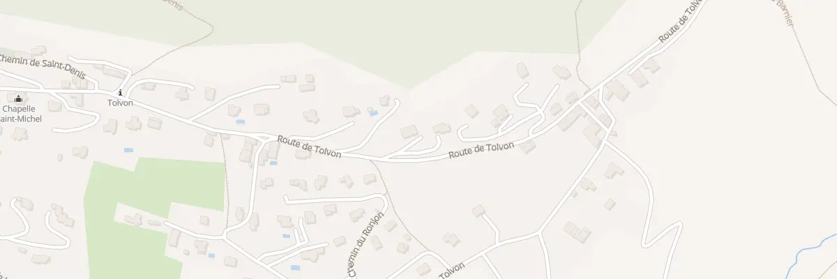 Plan du 1000 Rte de Tolvon à Saint-Étienne-de-Crossey