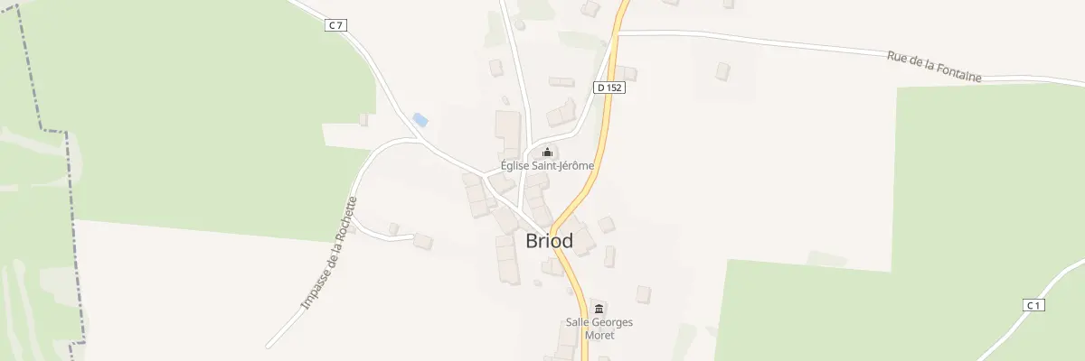 Plan du 85 Pl de l’Eglise à Briod