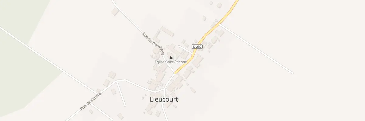 Plan du 1 Cour du Chateau à Lieucourt