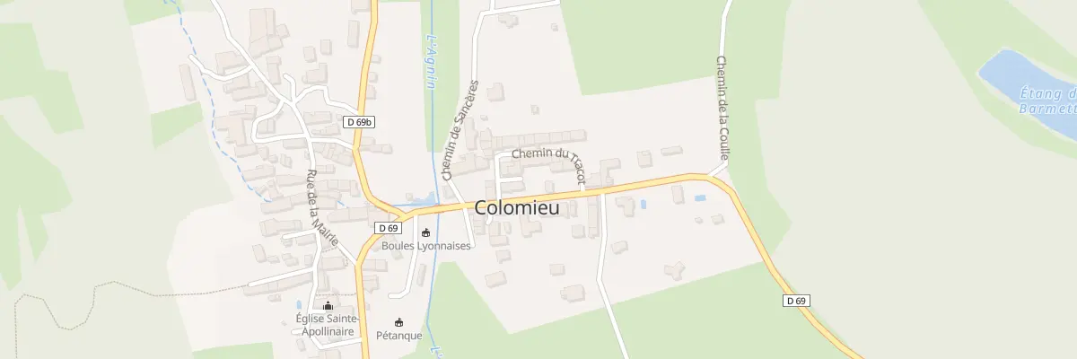 Plan du 235 Rte du Moulin à Colomieu