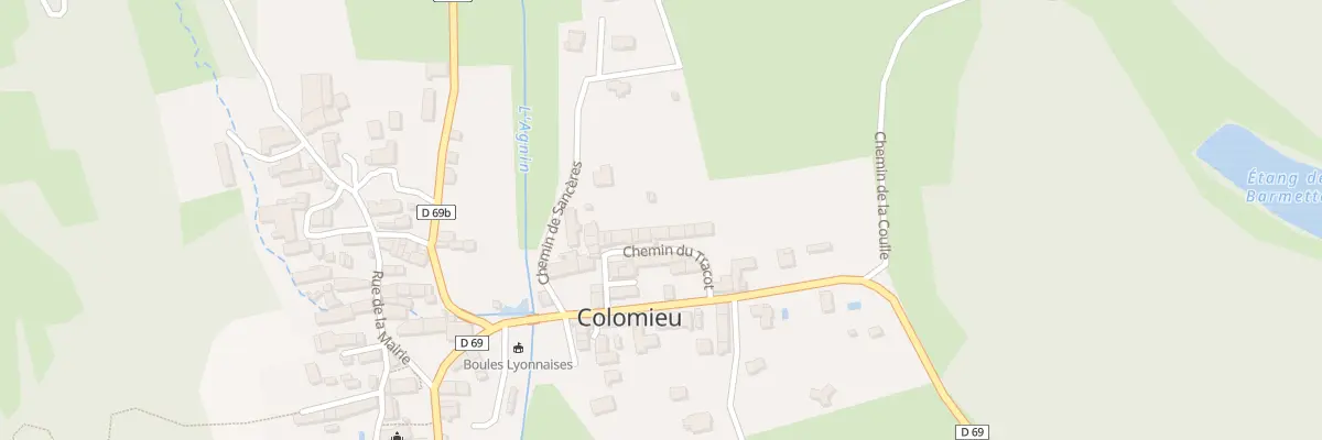 Plan du 344 Che du Tracot à Colomieu