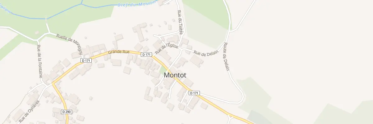 Plan du 13 Rue de l’Eglise à Montot
