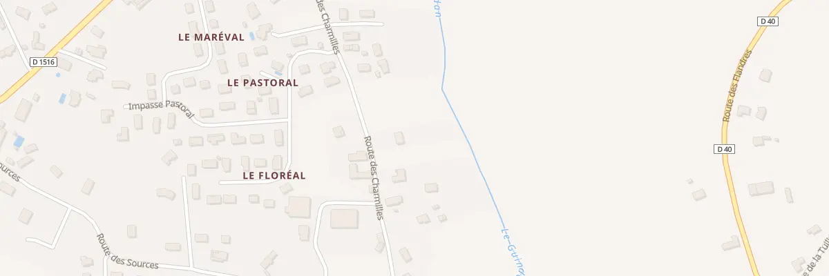 Plan du 343 Rte des Charmilles à Aoste
