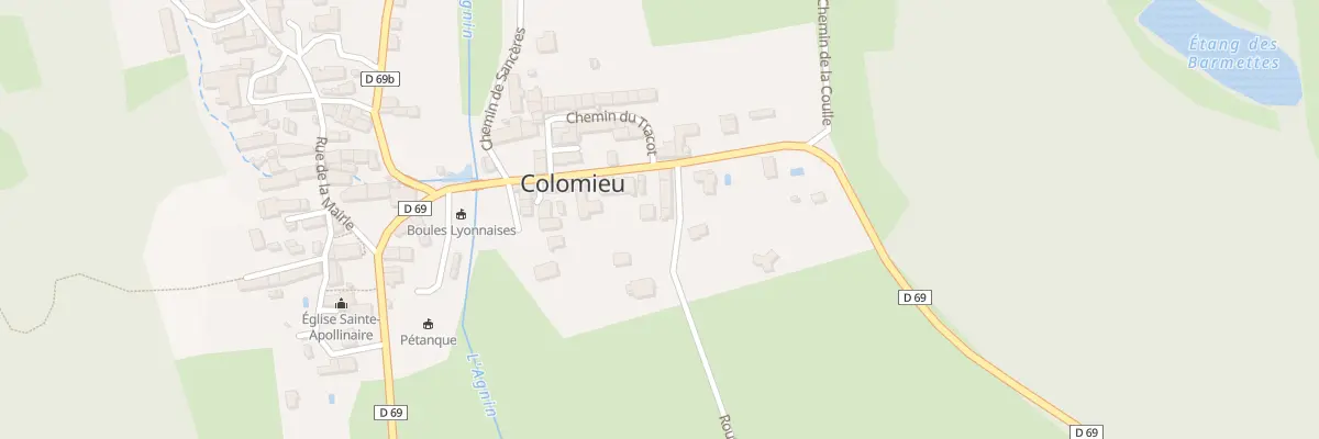 Plan du 314 Rte du Moulin à Colomieu
