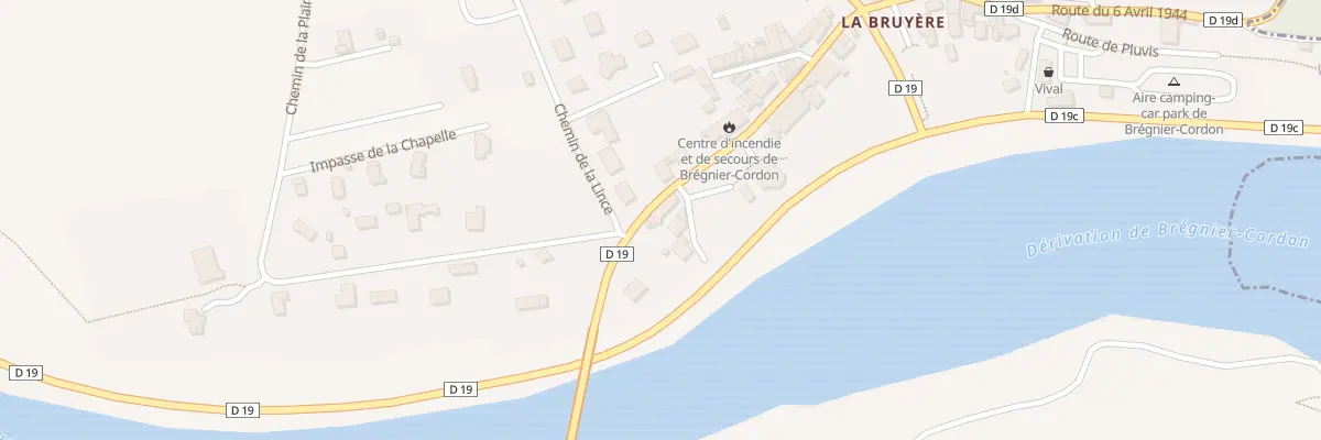 Plan du 6 Imp du Canal à Brégnier-Cordon