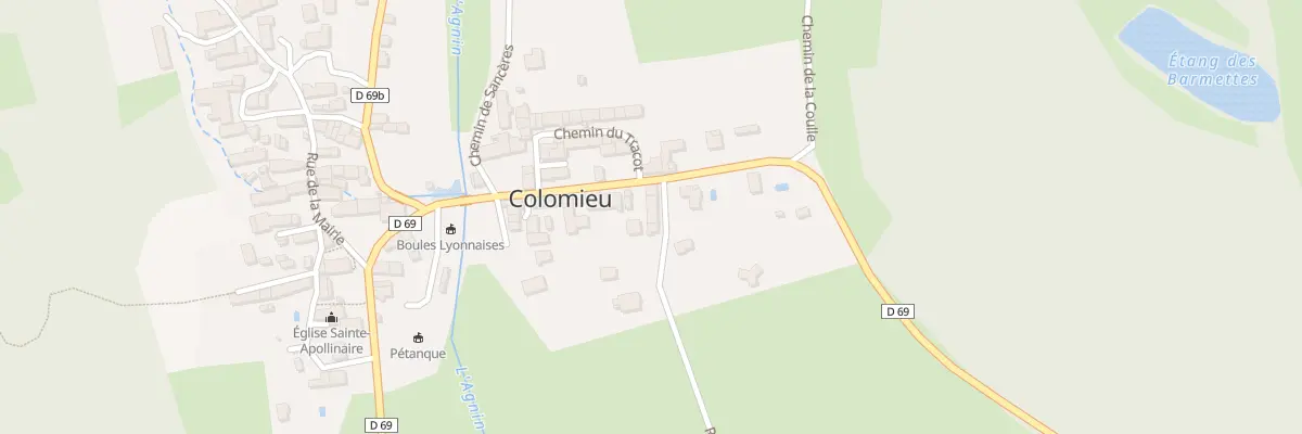 Plan du 298 Rte du Moulin à Colomieu