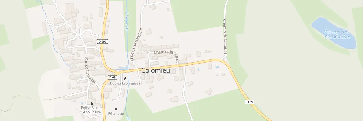 Plan du 305 Rte du Moulin à Colomieu