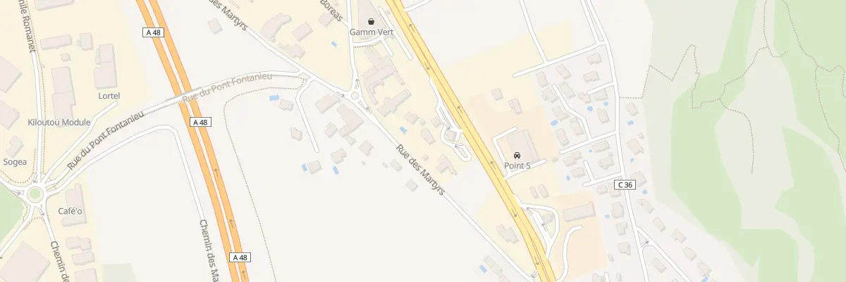 Plan du 248 Rue des Martyrs à Voreppe