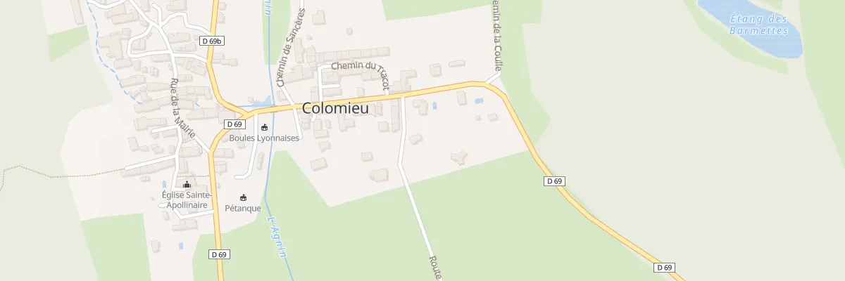 Plan du 373 Rte du Stade à Colomieu