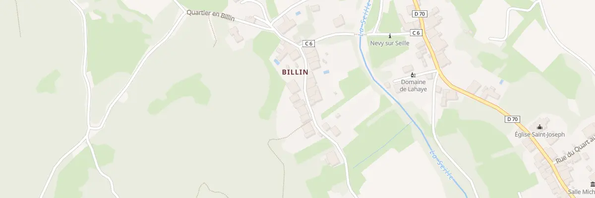 Plan du 166 En Billin à Nevy-sur-Seille