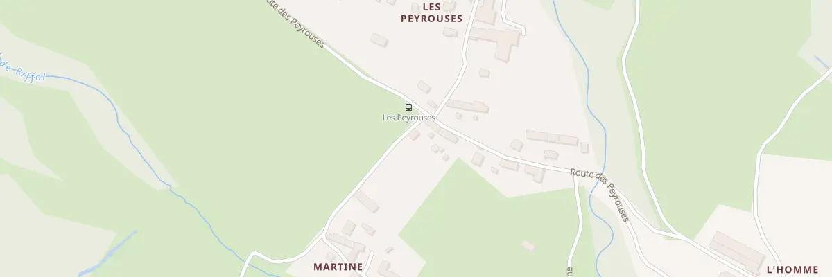 Plan du 816 Rte des Peyrouses à Roissard