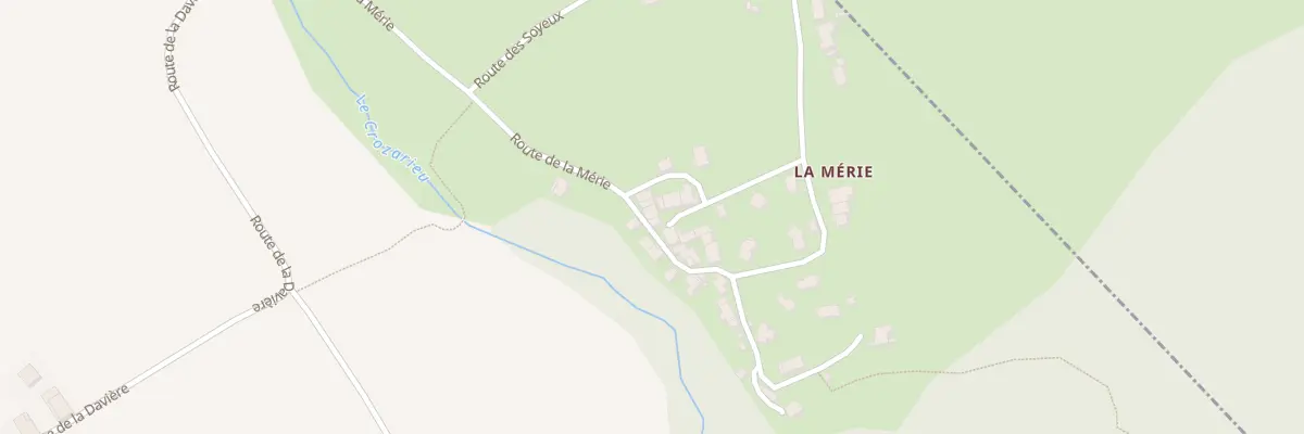 Plan du 761 Rte de la Merie à Massieu