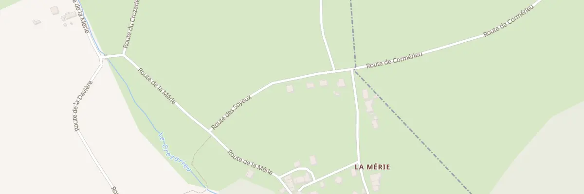 Plan du 160 Rte des Soyeux à Massieu
