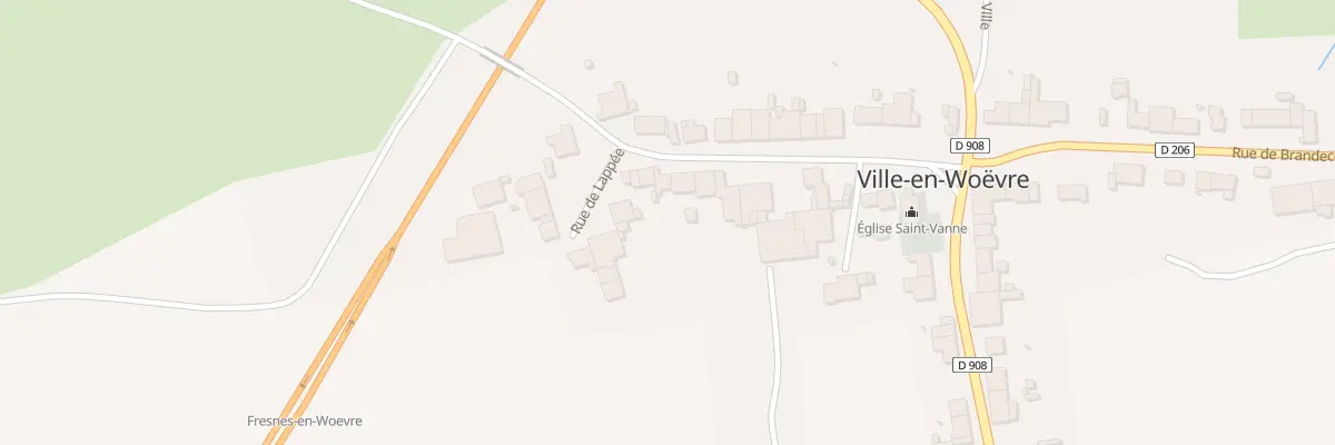 Plan du 13 Rue de Lappee à Ville-en-Woëvre