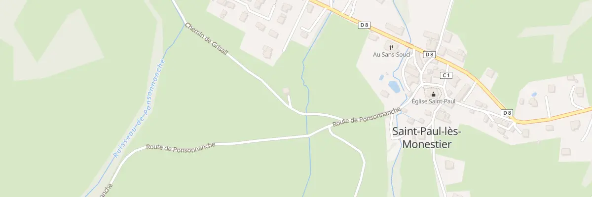 Plan du 5054 Saint Paul à Saint-Paul-lès-Monestier