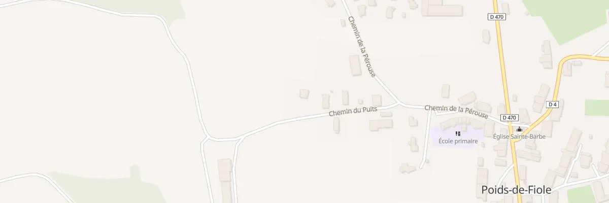 Plan du 6 Che du Puits à Poids-de-Fiole