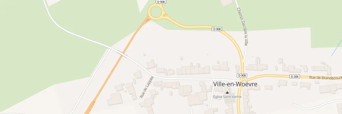 Plan du 22 Rue de Lappee à Ville-en-Woëvre
