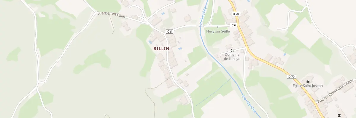 Plan du 155 En Billin à Nevy-sur-Seille