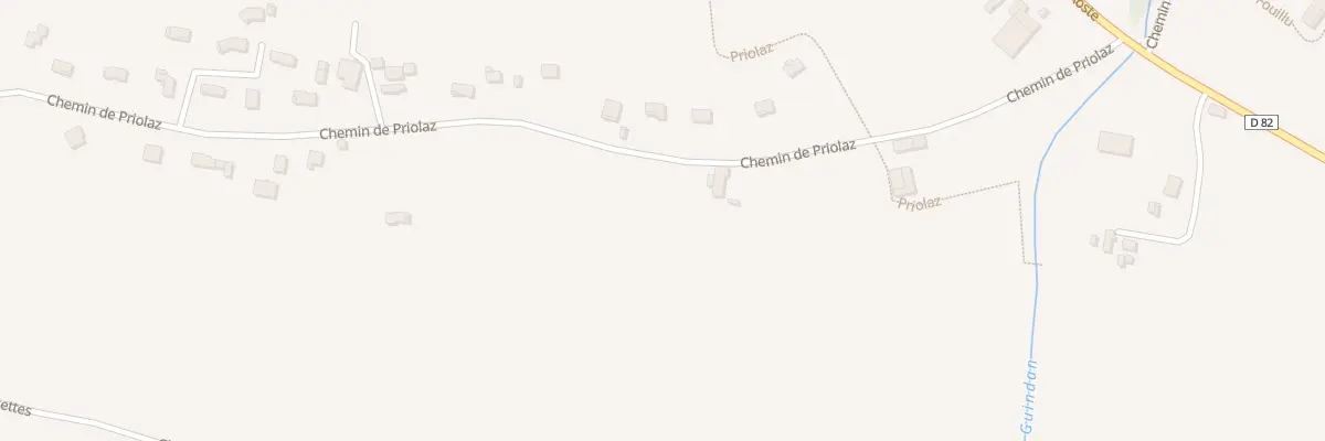 Plan du 379B Che de Priolaz à Romagnieu