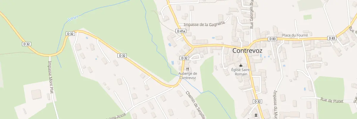 Plan du 36 Rte du Mollard de Don à Contrevoz