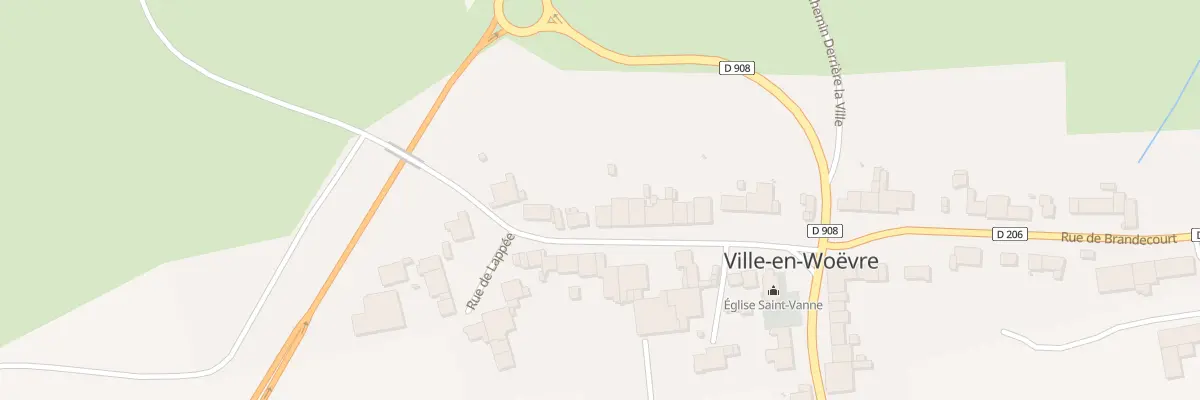 Plan du 20 Rue de Lappee à Ville-en-Woëvre