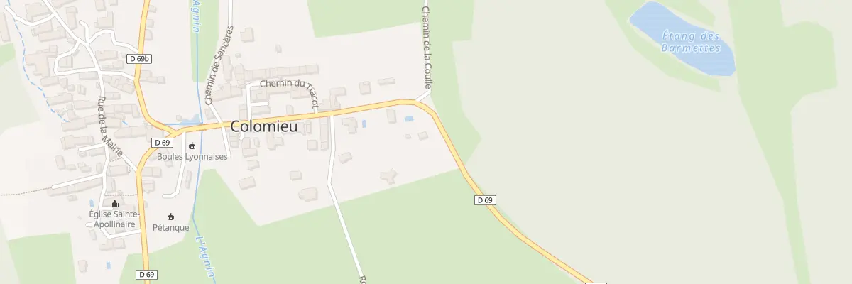 Plan du 448 Rte du Moulin à Colomieu