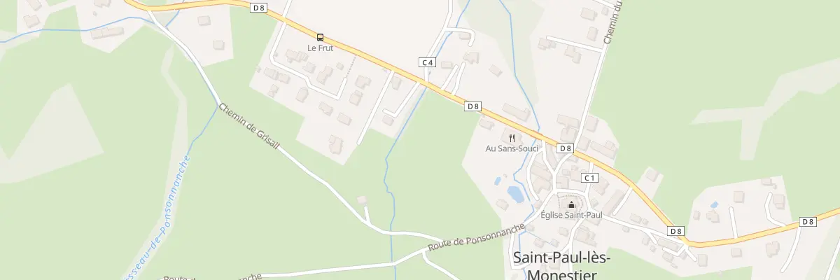 Plan du 109 Saint Paul à Saint-Paul-lès-Monestier