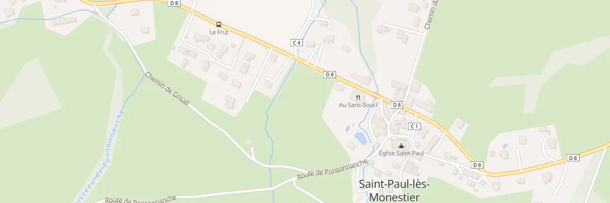 Plan du 106 Saint Paul à Saint-Paul-lès-Monestier