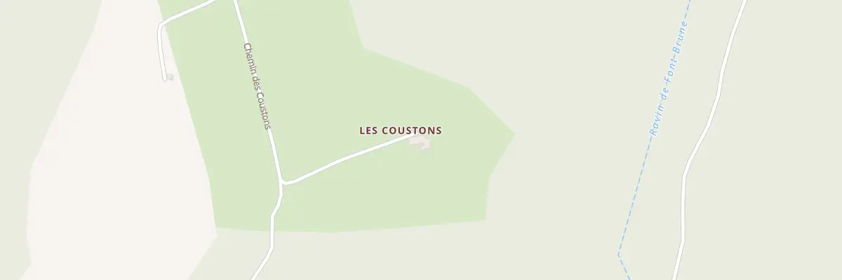 Plan du 7002 Les Coustons à Redortiers