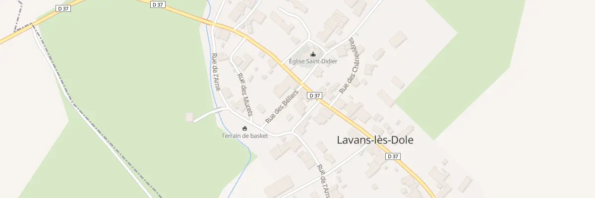 Plan du 1 Rue des Béliers à Lavans-lès-Dole