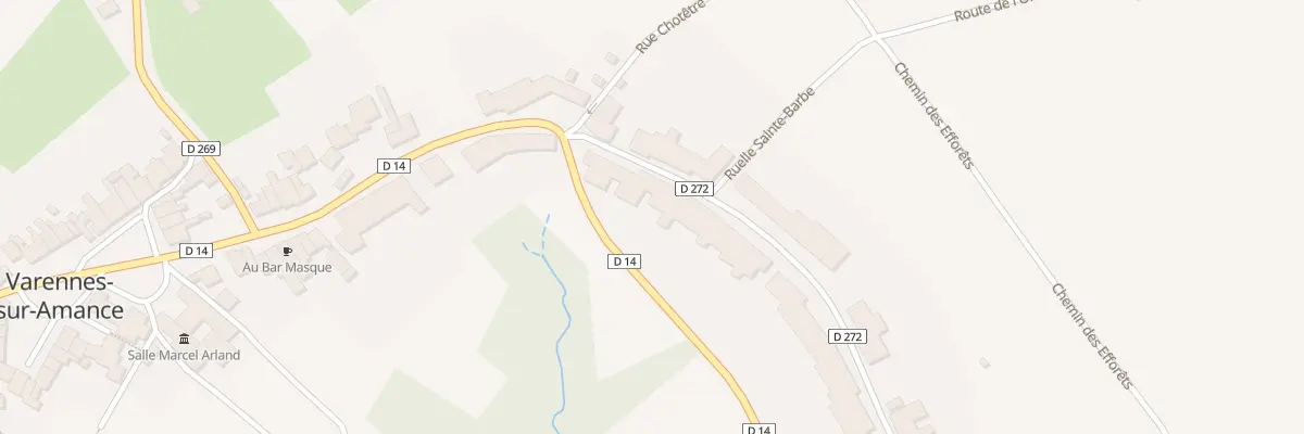Plan du 8 Rue Sainte Barbe à Varennes-sur-Amance