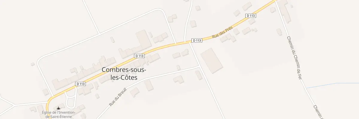Plan du 3 Rue Maurice Genevoix à Combres-sous-les-Côtes
