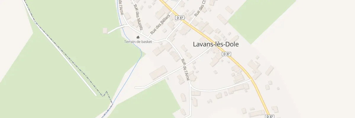 Plan du 9 Rue de l’Arne à Lavans-lès-Dole
