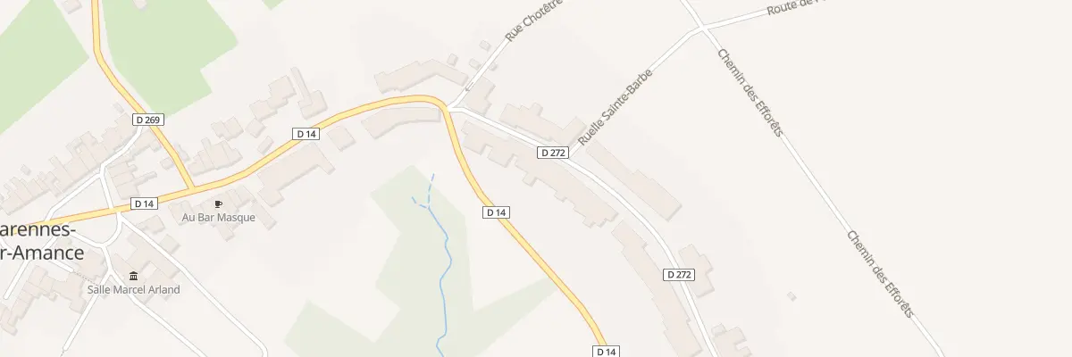 Plan du 12 Rue Sainte Barbe à Varennes-sur-Amance