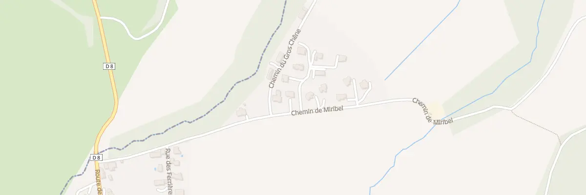 Plan du 5177 Che de Miribel à Miribel-Lanchâtre