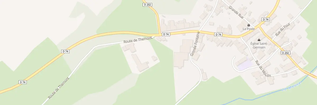 Plan du 1 Rue de Themont à Harréville-les-Chanteurs