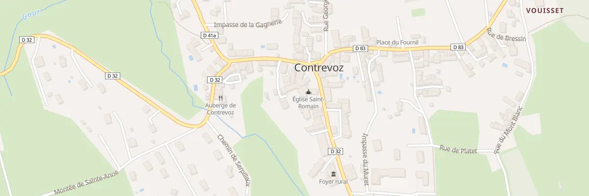 Plan du 24 Rte des Alpes à Contrevoz