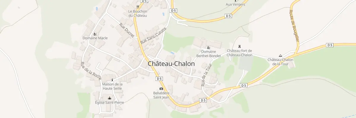 Plan du 5 Rue des Chèvres à Château-Chalon