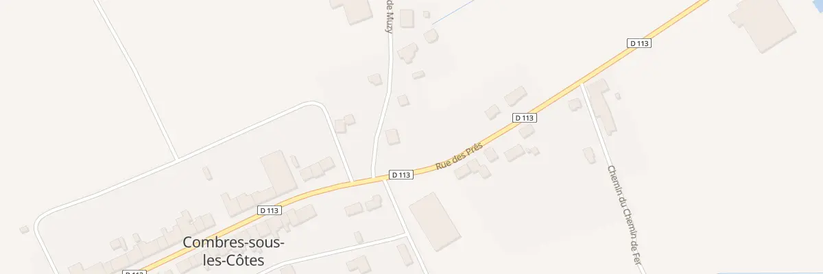 Plan du 2 Rue des Pres à Combres-sous-les-Côtes