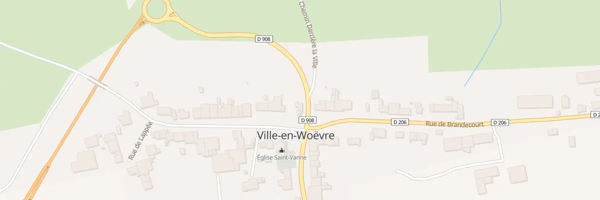 Plan du 2 Rue de Lappee à Ville-en-Woëvre