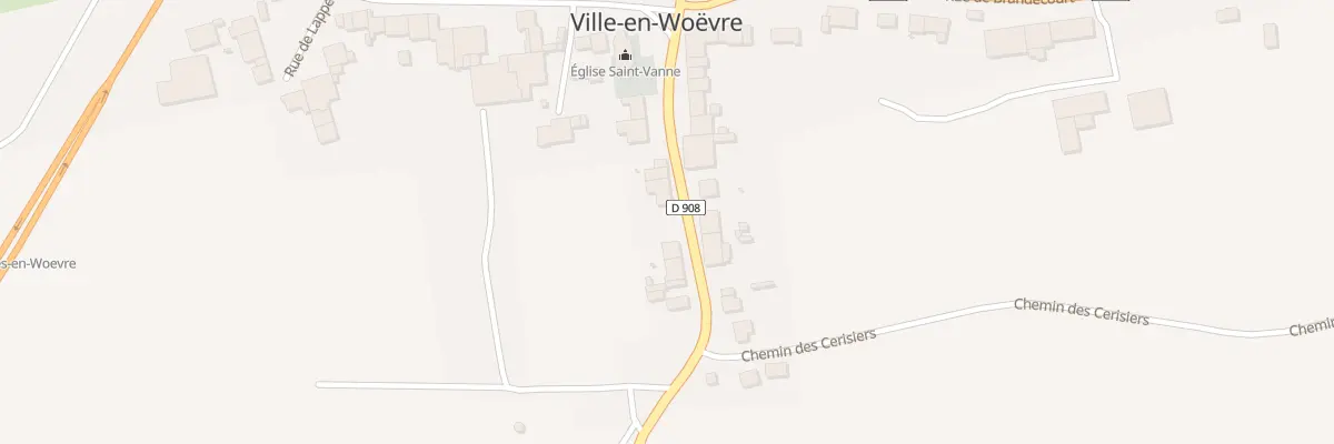 Plan du 8 Rue de la Croix de Fresnes à Ville-en-Woëvre