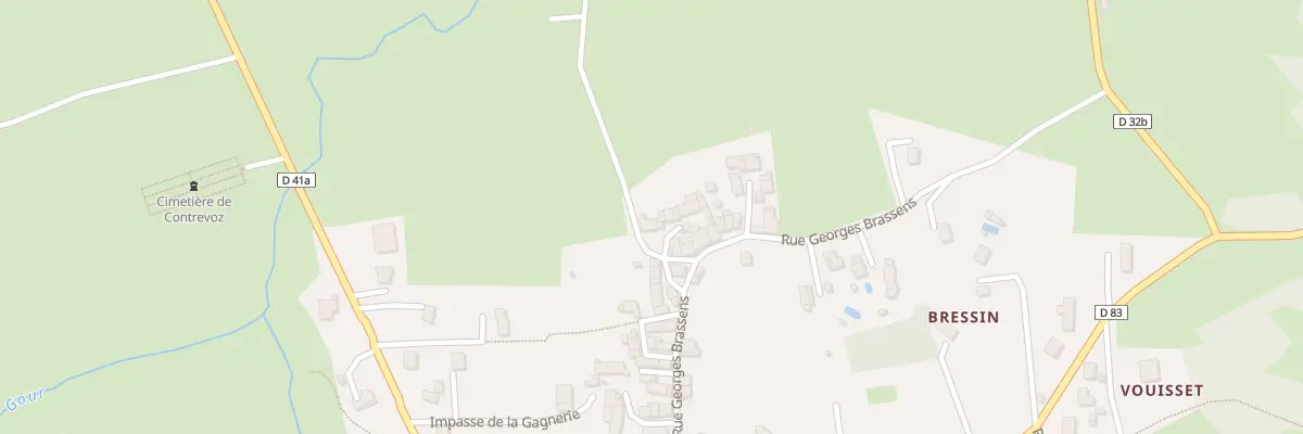 Plan du 33 Imp des Genandes à Contrevoz