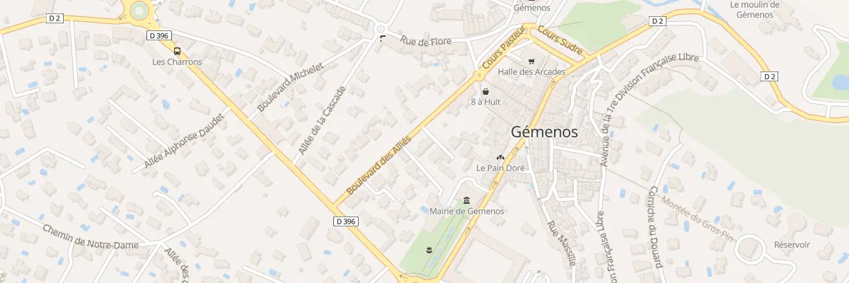 Plan du 9 Bd des Alliés à Gémenos
