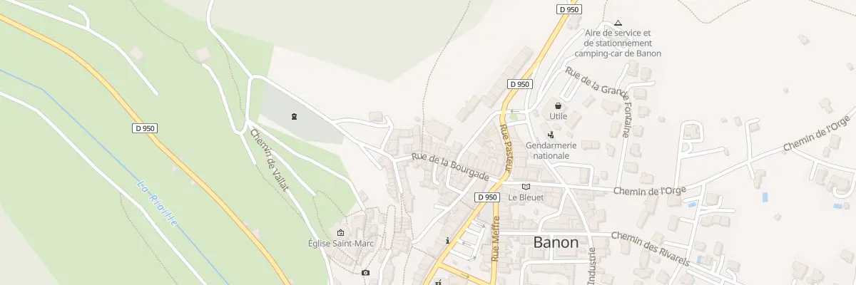 Plan du 94 Rue de la Bourgade à Banon